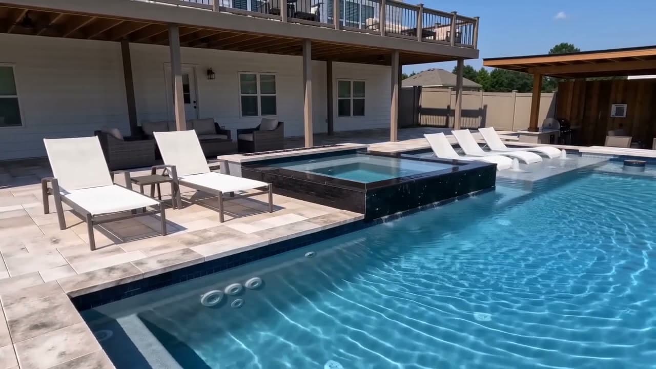 Custom pool by CraftYourPool — Todd and Vera's backyard